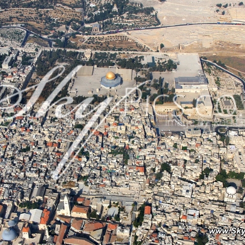 ירושלים, העיר העתיקה בצילום אוויר