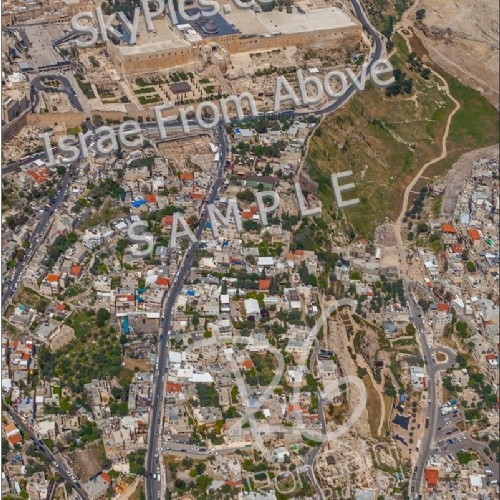 עיר דוד, הר הבית, ירושלים במבט מהאוויר